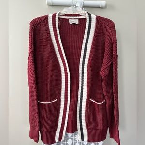 Women’s Universal Thread — Burgundy Stripe, XS